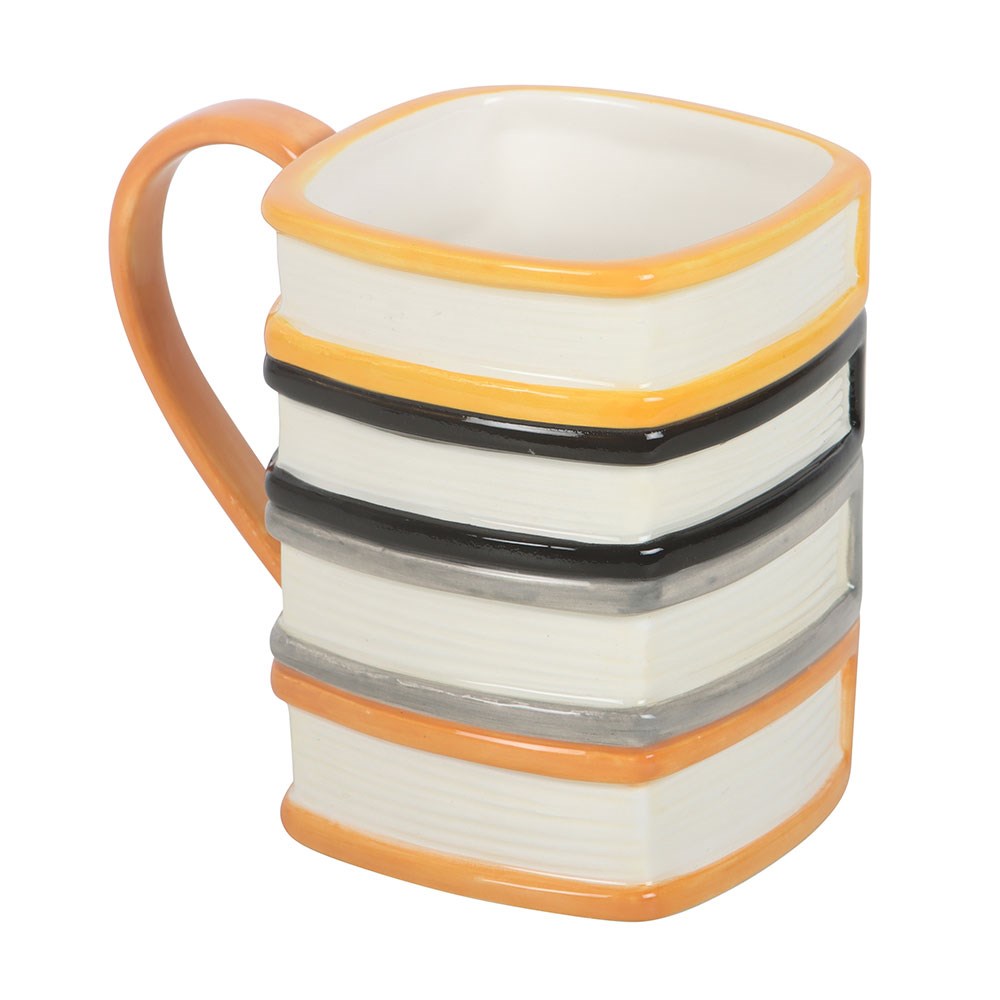 Taza de cerámica «La pila de libros de la biblioteca encantada» – imagen 4