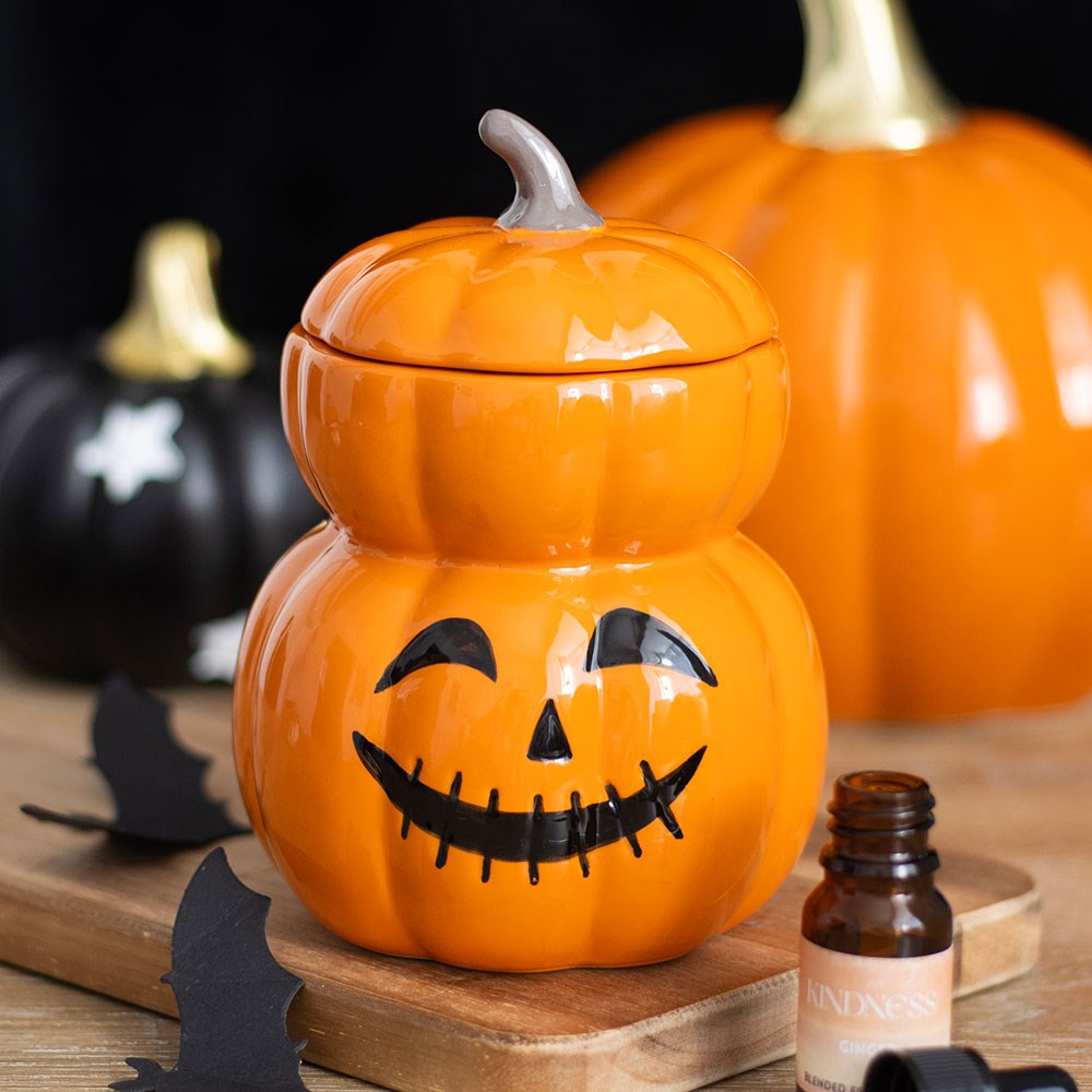 Quemador calabazas apiladas