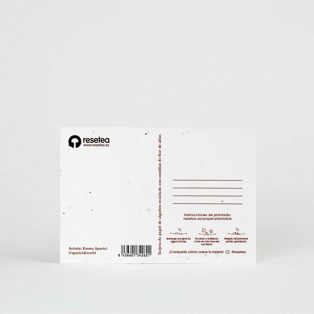 Postal Plantable –  Te quiero mamá