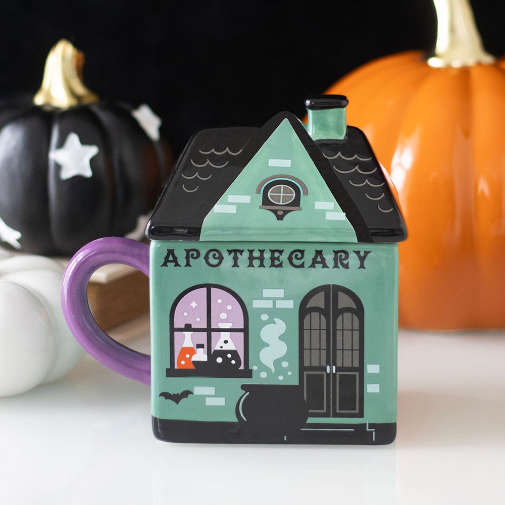 Taza de cerámica con tapa «Apothecary»