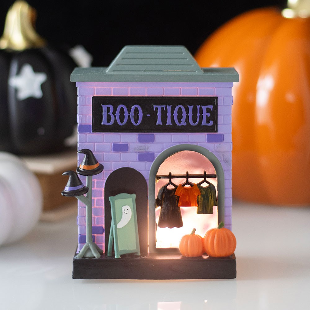 Decoración de resina «LED Boo-tique»