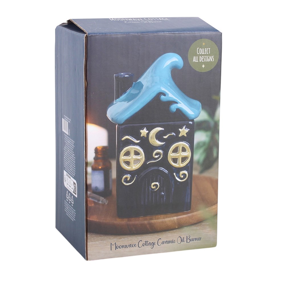 Quemador de aceite de cerámica «Moonwave Cottage» – imagen 6