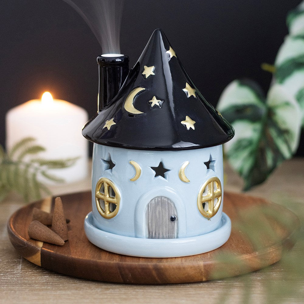 Portaconos de incienso de cerámica «Celestial Cottage»