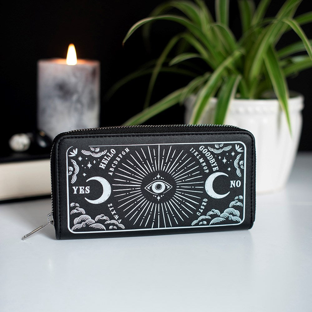 Cartera negra de PU con cremallera «Spellbound Secrets»