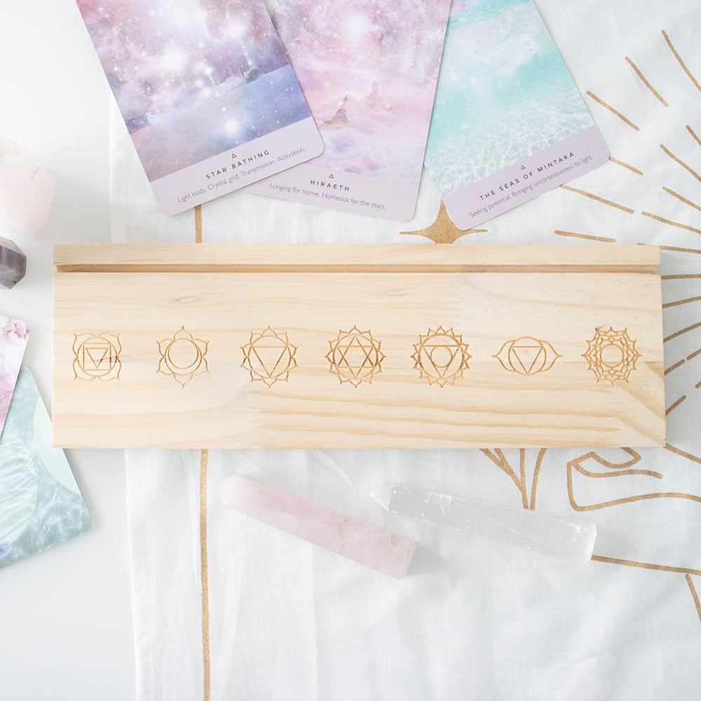 Soporte para cartas chakras