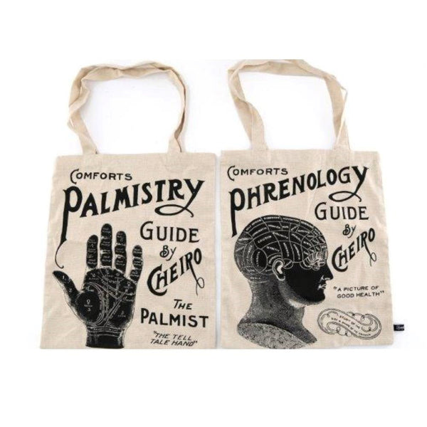 Tote bag de algodón quiromancia y frenologia