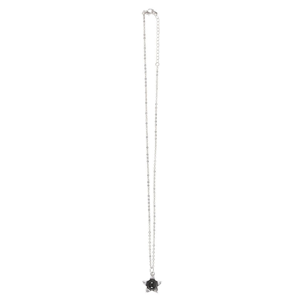 Collar de aleación con bayas de belladona y obsidiana negra en tarjeta de felicitación – imagen 4