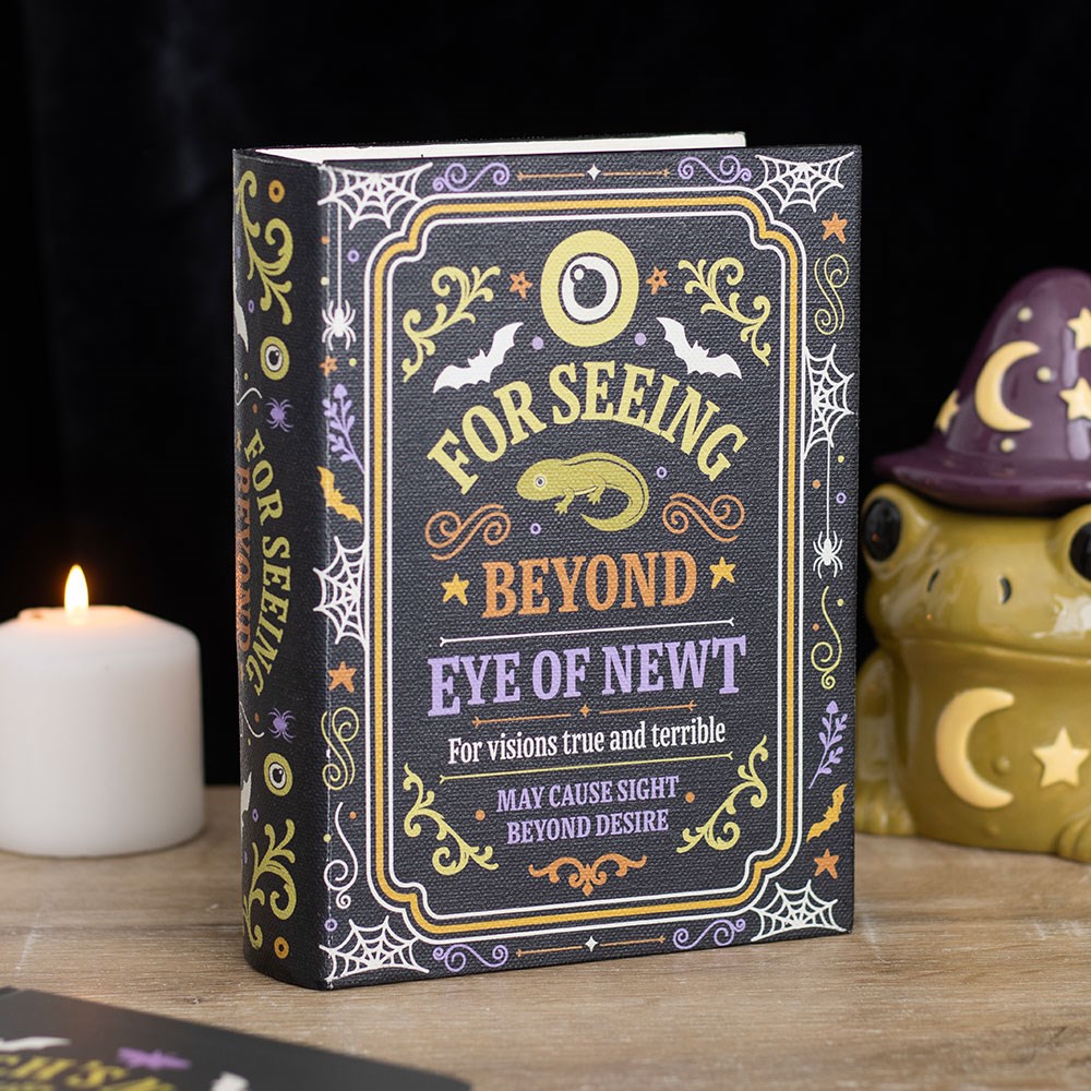 Caja de almacenamiento de MDF con forma de libro «Eye of Newt»
