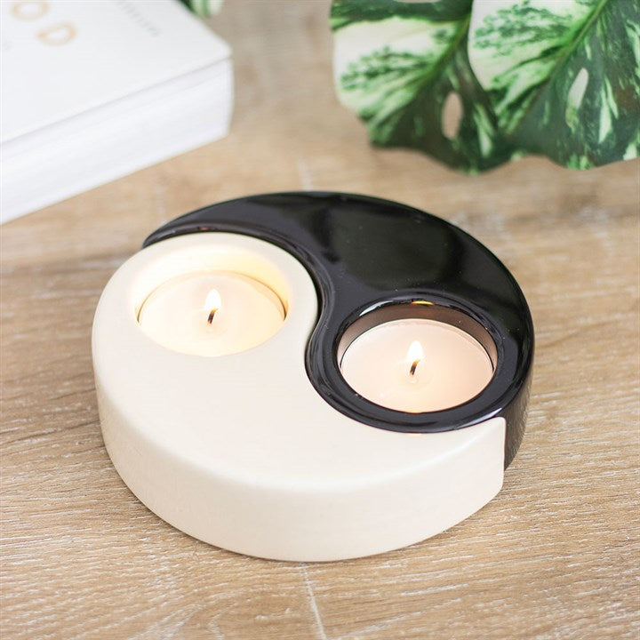 Soporte velas Yin Yang