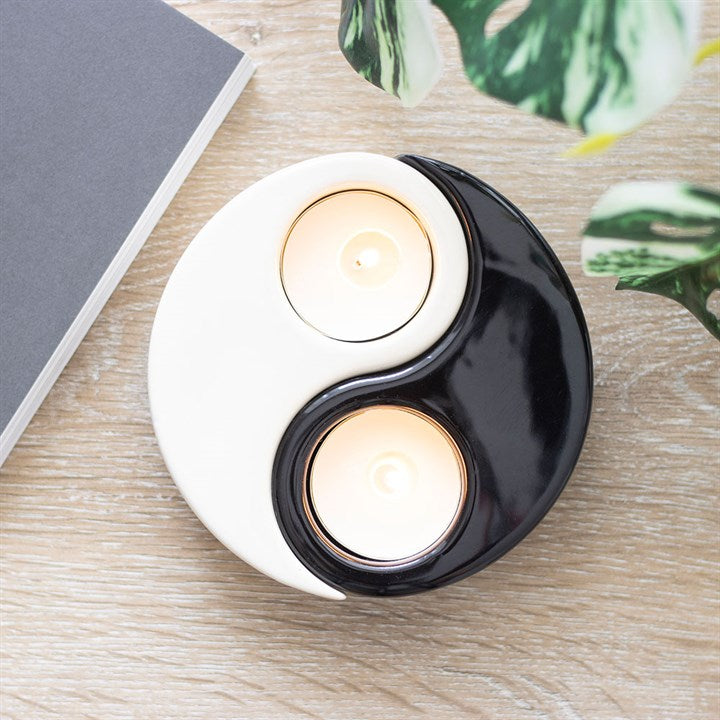 Soporte velas Yin Yang