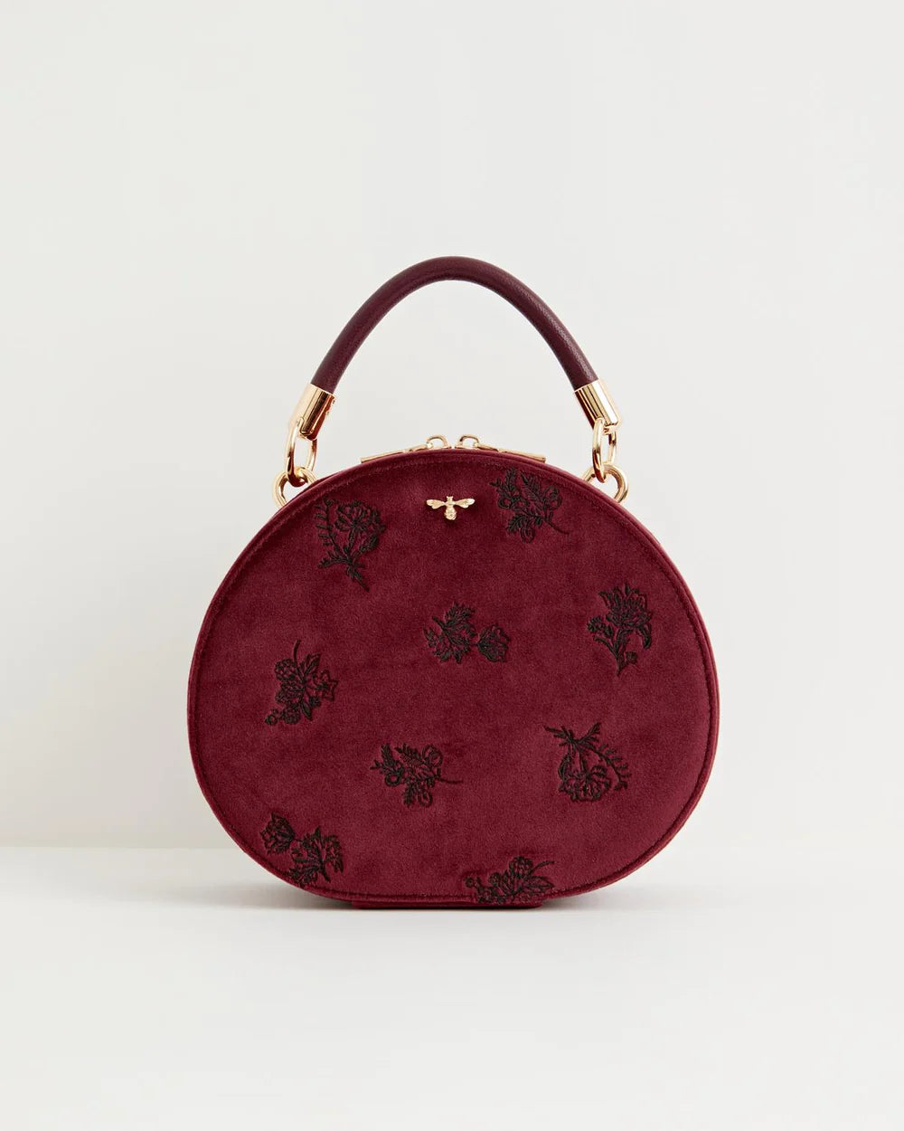 Bolso Flora Terciopelo grosella