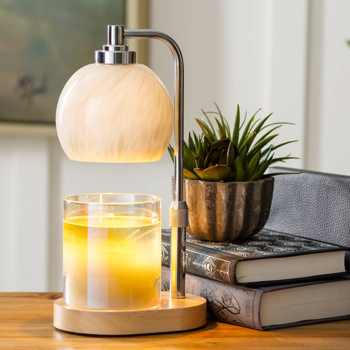 Lámpara para velas swirl