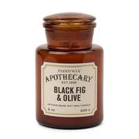 Vela Apothecary Higo Negro y Oliva en tarro de cristal · 226 g