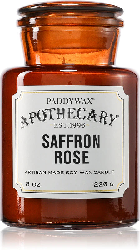 Vela Apothecary Azafrán y Rosa en tarro de cristal · 226 g
