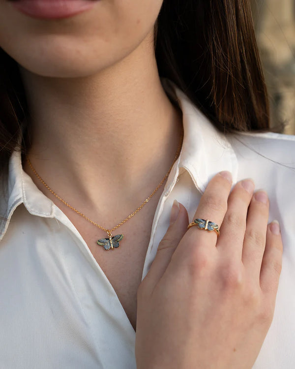 Anillo Mariposa Azul