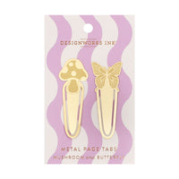 Msrcapáginas en Latón – Set Mariposa y Seta