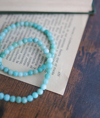 Pulsera elástica de amazonita