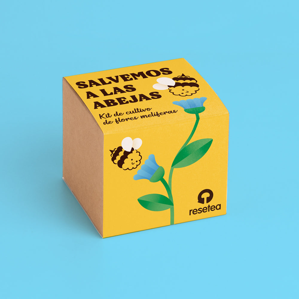 Kit de cultivo de flores melíferas Salvemos a las abejas