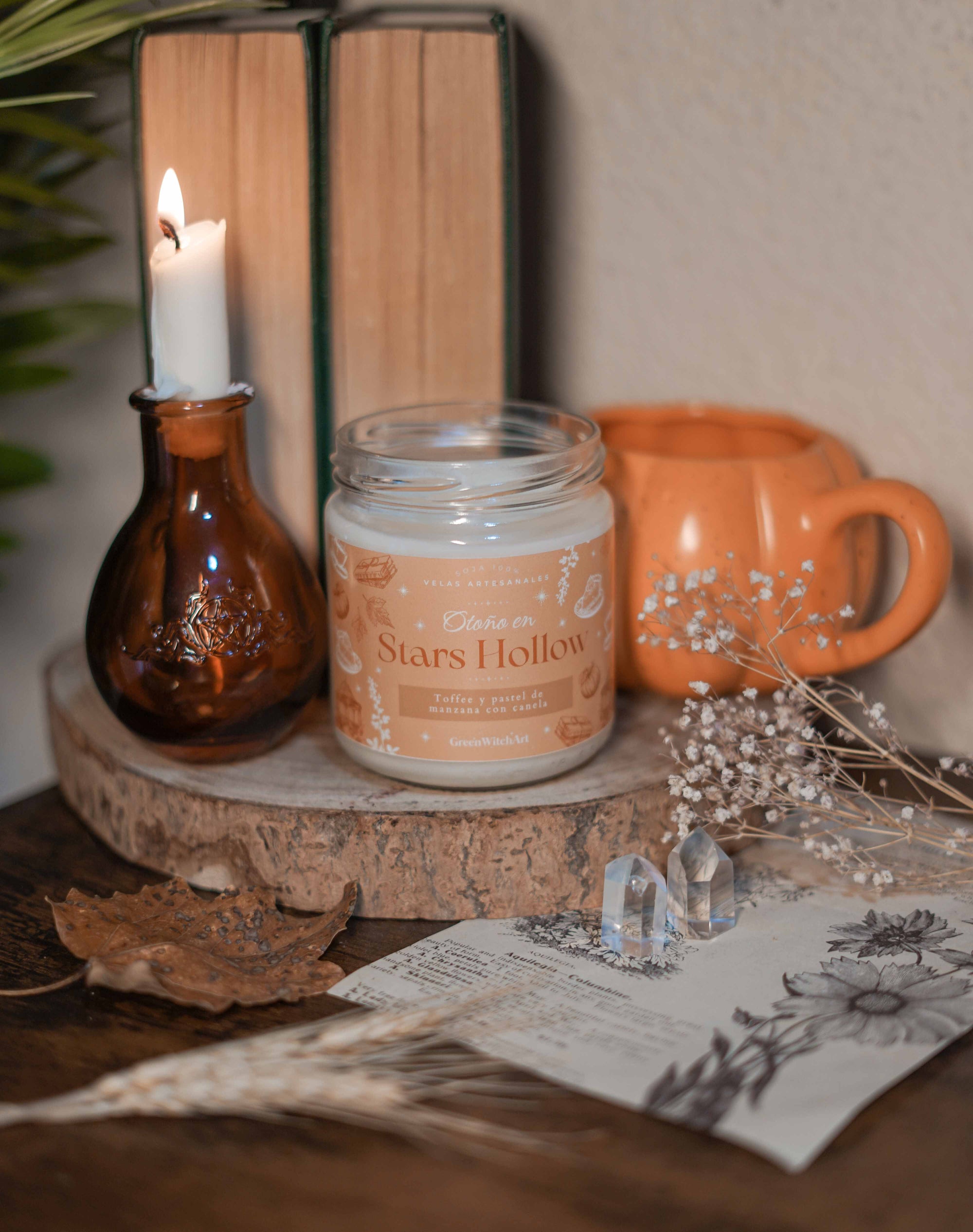 vela stars hollow chicas Gilmore otoño café