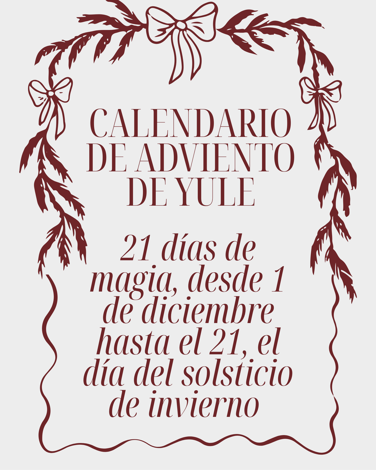 Calendario de adviento de Yule