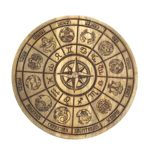 Tabla de madera del zodiaco