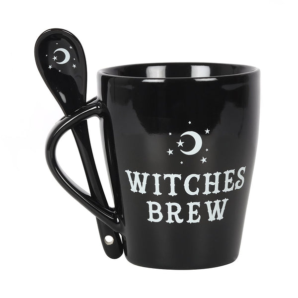 Taza Witches brew con cuchara