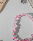 Pulsera elástica de cuarzo rosa - GreenWitchArt