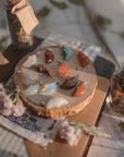 Colgantes minerales con forma lunita - GreenWitchArt