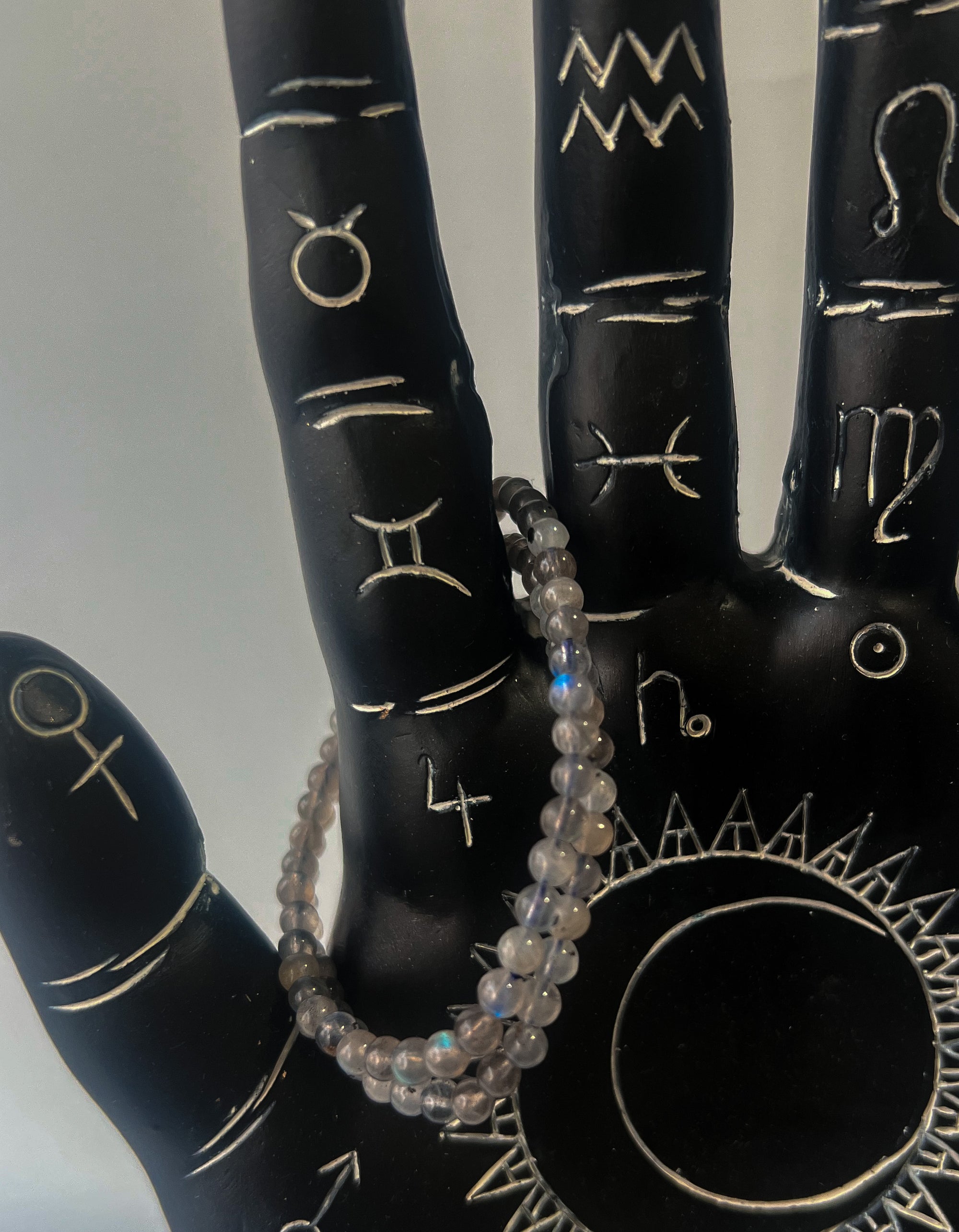 Pulsera elástica de Labradorita - GreenWitchArt
