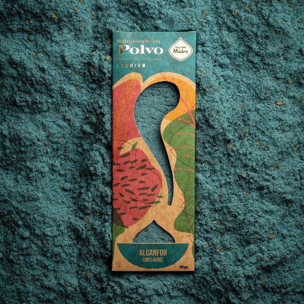 Sahumerio en polvo - alcanfor con laurel - GreenWitchArt
