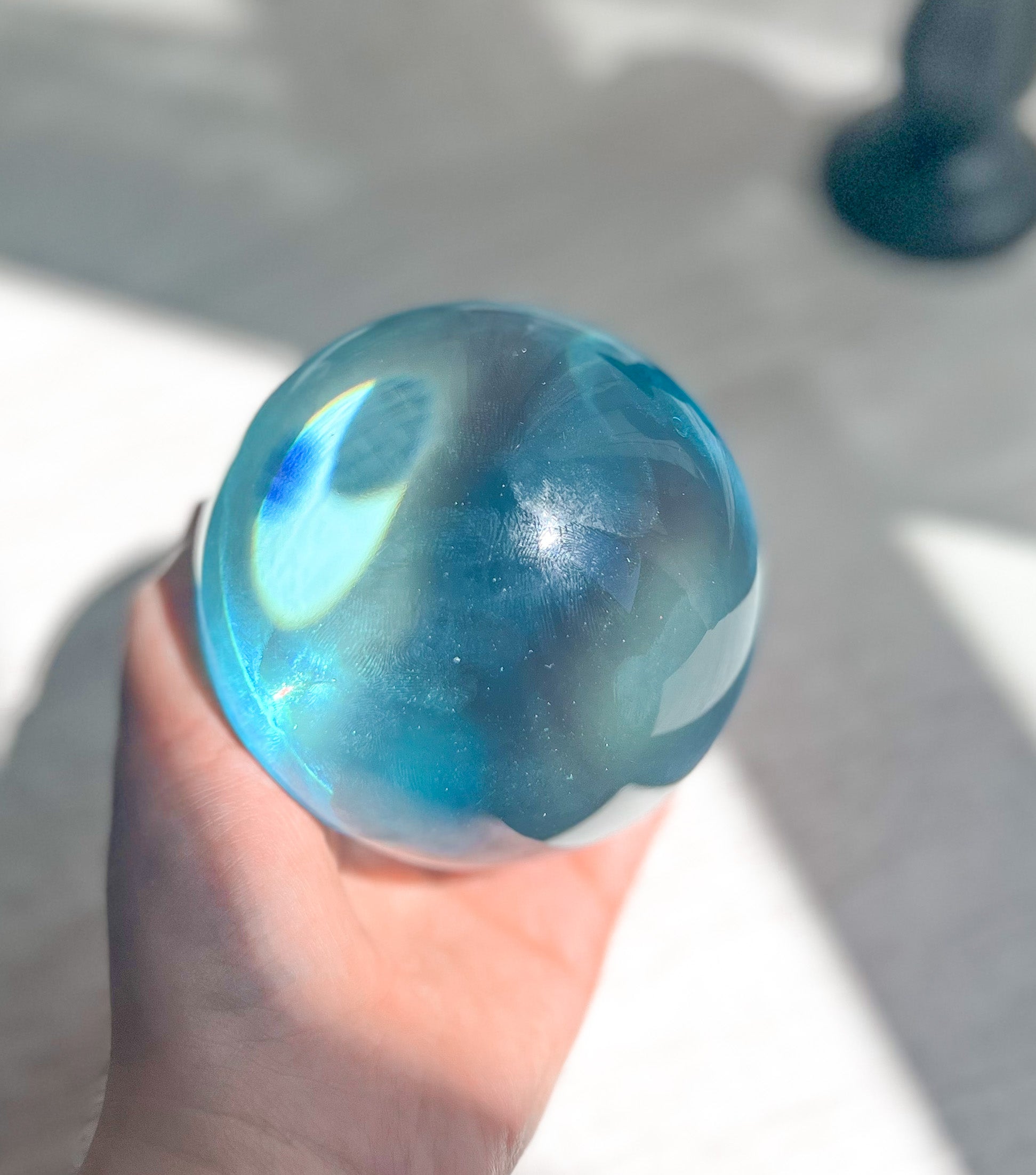 Bola de cristal azul - GreenWitchArt